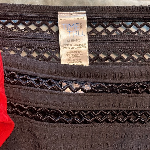 EUC Time & Tru High Waist Bikini Bottoms Size M - Picture 3 of 3